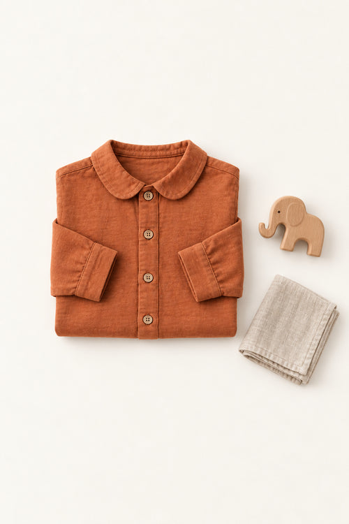 Thistle Shirt in Rust