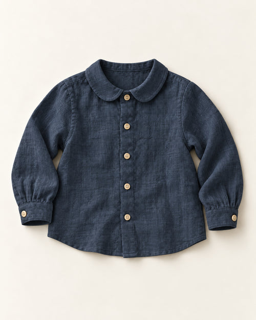Willow Linen Shirt in Ink