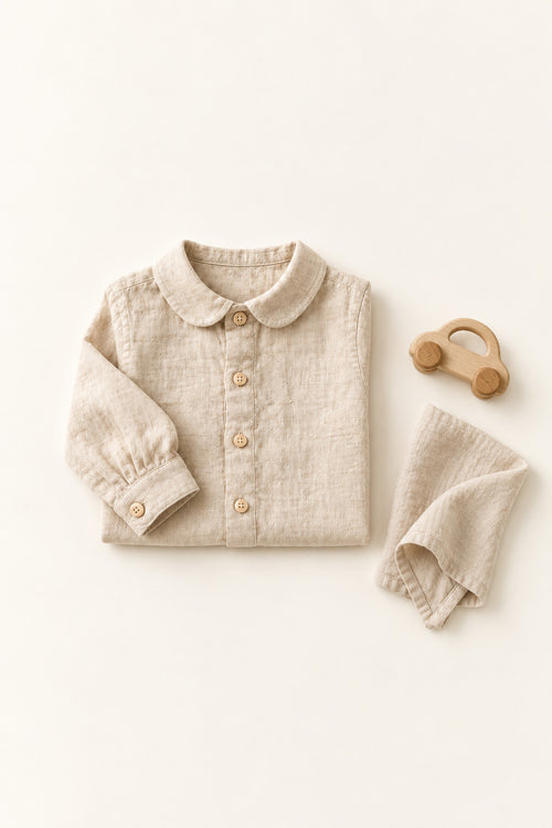 Willow Linen Shirt in Natural