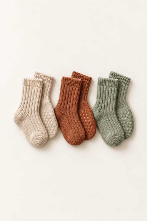 Woolly Socks Trio in Mixed